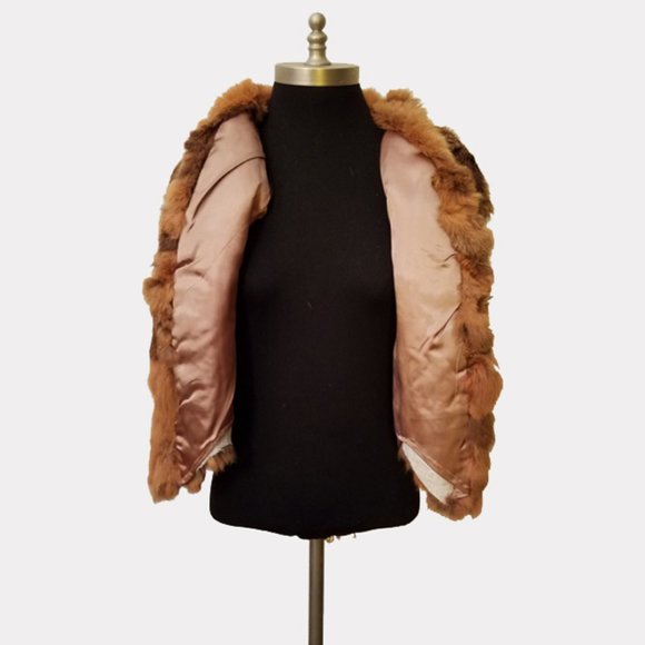 Vtg 80s Multicolor Animal Print Fur Vest S - Picture 7 of 11